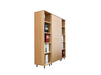 Wooden Storage Cabinet, Bookshelf, 72 in.